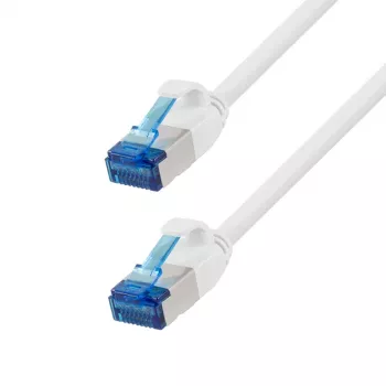 LogiLink Cat.6A Slim S/FTP LSZH patchkabel, vit, 5 m, SlimLine