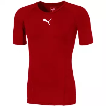 Puma LIGA Baselayer kortärmad herr-T-shirt röd storlek L