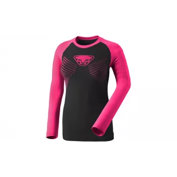 Dynafit Speed Dryarn L/S tee dam långärmad baslager - Pink Glo, storlek L