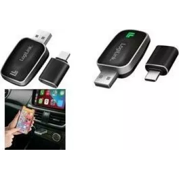 LogiLink BT 5.0 kabelansluten till trådlös CarPlay / Android Auto-adapter, dongeltyp