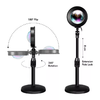 LOGILINK LED Sunset-lampa, 5W, med fjärrkontroll