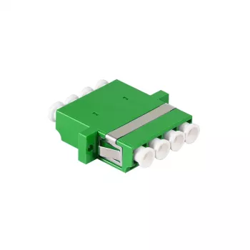 LogiLink LC Quad fiberoptiskt adapset, 12 st, grön, med fläns, SC duplex breakout