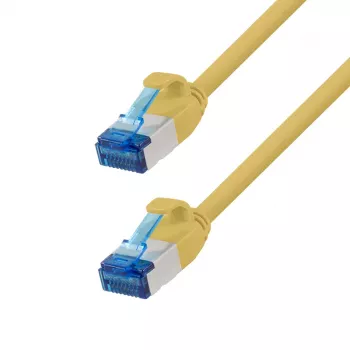 LogiLink Cat.6A Slim S/FTP LSZH patchkabel, gul, 10 m