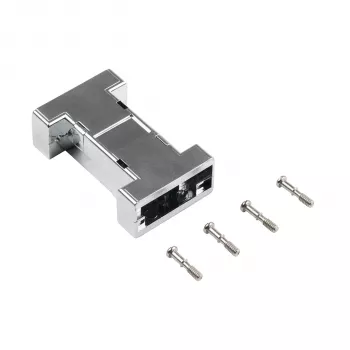 EFB ELEKTRONIK EB0909MV2 metalliserat tomt interface-hölje, 1-port keystone, silver