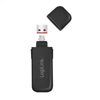 LogiLink AU0054 USB-A portblockerare med 1 nyckel och 4 lås, reseversion, svart
