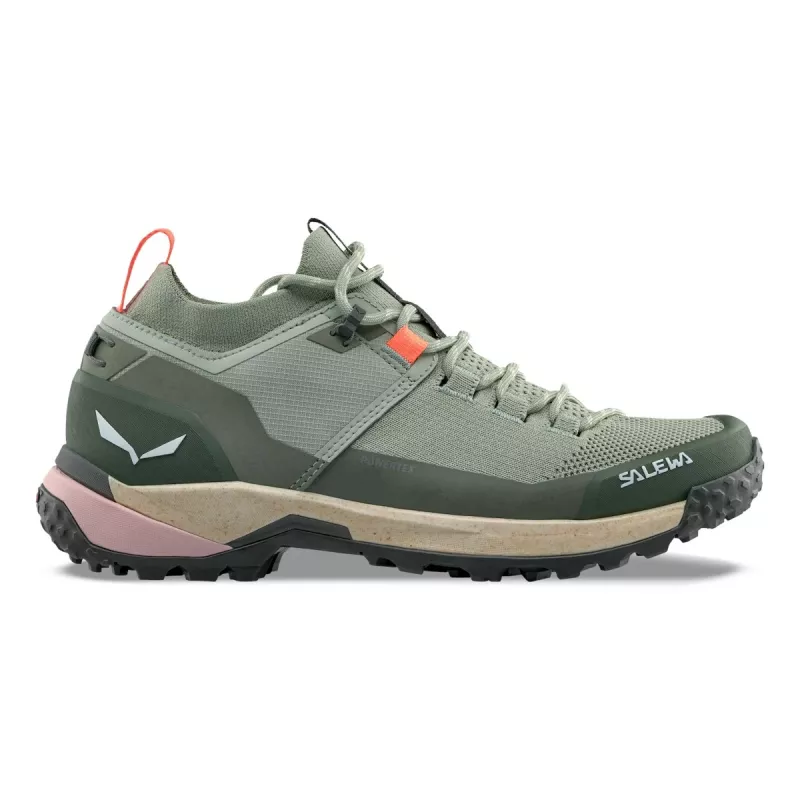 Salewa Puez 2 Knit PTX dam låg vandringssko - Shadow/Olive - EU 41