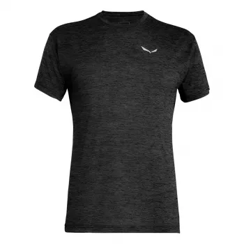 Salewa Puez Melange Dry kortärmad T-shirt herr Black Out Melange storlek M