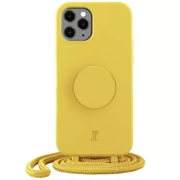Just Elegance PopGrip skal för iPhone 11 Pro – gul harfot