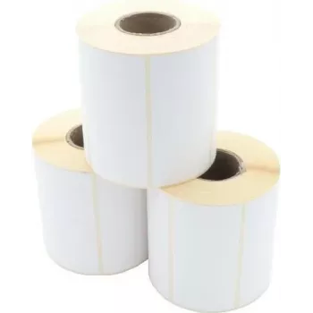 ARTDEV termotransferetiketter 100 x 50 mm, 40 mm kärna, 103 mm rulle, 930 etiketter, vit