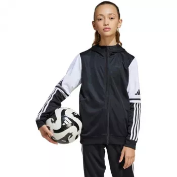 adidas Squadra 25 hoodie barn svart/vit 140cm
