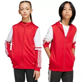 adidas Squadra 25 hoodie barn Team Power Red/vit 164cm