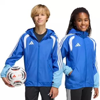 adidas Tiro 26 Competition All Weather juniorjacka Team Navy Blue 2/vit 140 cm