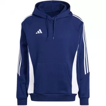 adidas Tiro 24 Sweat Hooded Team Navy Blue/vit herr fotbollshoodie