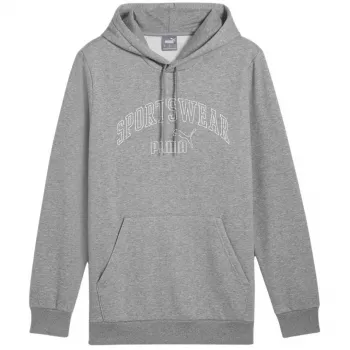 PUMA Essentials+ Logo LAB Gradient Hoodie FL grå herr fleecehoodie storlek L