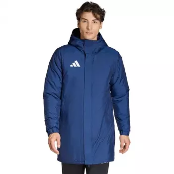 adidas Entrada 26 Stadium-jacka herr navy återvunnen polyester full zip med huva L