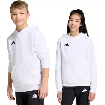 adidas Entrada 26 hoodie för barn vit JZ6561 140 cm