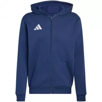 adidas Entrada 26 Full Zip Hoody barn Navy Blue 128 cm
