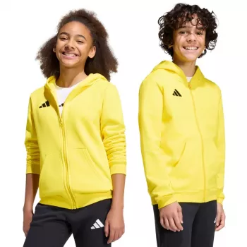 adidas Entrada 26 full-zip hoodie barn gul 140 cm