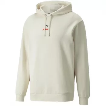 Puma Better Hoodie TR tröja herr i Pebble Beige med dragsko i huvan och känguruficka