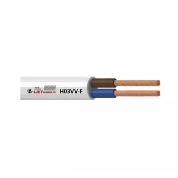 Kabel H03VV-F 3x0,75 vit 50m