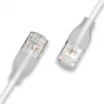 WANTEC eGlow UTP CAT6a patchkabel, 0,5 m, vit