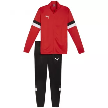 PUMA herr Team Rise full-zip träningsdräkt röd/svart 2XL