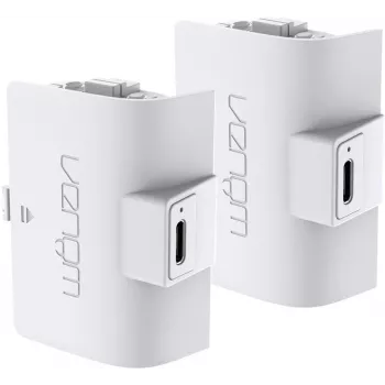 Venom högkapacitetsbatteri för PS5 DualSense-kontroll - vit