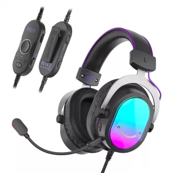 FIFINE H16 7.1 Surround Sound RGB Gaming Headset - Black