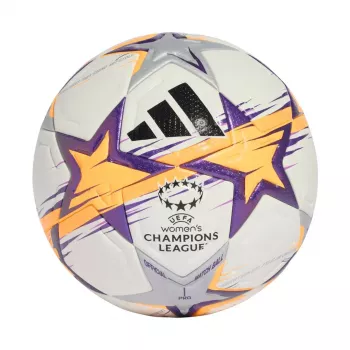 adidas UCL Women's Pro 26/27 League Stage fotboll storlek 5 vit/orange/lila