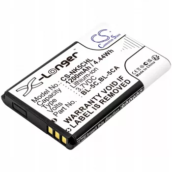 Cameron Sino 1200mAh Li-ion-batteri för Nokia BL-5C, BL-5CA, Teltonika, Lark BL-6SP