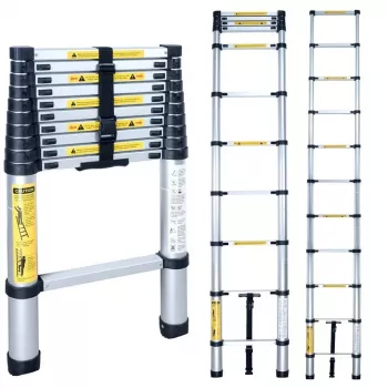 Teleskopstege BL-T380 380 cm, 13 steg, aluminium, EN131, 150 kg