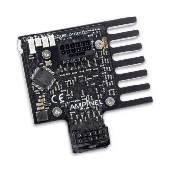 Aqua Computer AMPINEL 12V-2x6 grafikkort-strömförsörjningshantering, 650 W, OLED, RGBpx – typ B