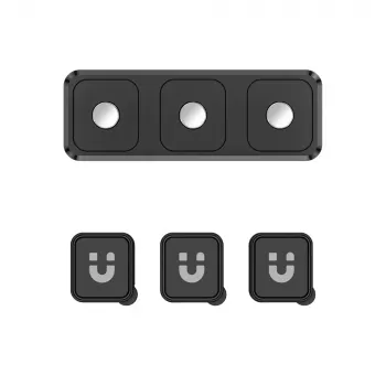 UNITEK SnapHold magnetisk kabelorganiserare för skrivbordet (set med 3+1), svart