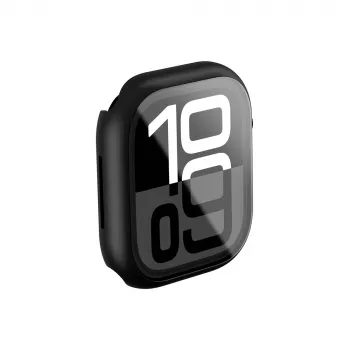 AMAZINGTHING Radix Glass Case med härdat glas för Apple Watch 46 mm, svart