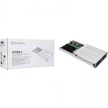SilverStone SST-CPB01 1U 1+1 redundant CRPS-strömfördelningskort med bur, upp till 2400 W