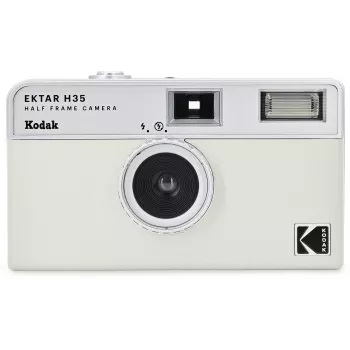 Kodak Ektar H35 Half-Frame 35mm filmkamera – vit/grå