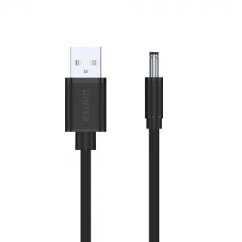 UNITEK USB till DC 3,5x1,35 mm strömkabel 5V 2A 1,5 m svart