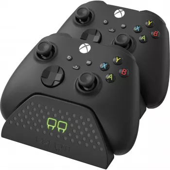 Venom Twin Docking Station för Xbox Series X|S och Xbox One - dubbel kontrolladdningsstation med 2x NiMH 850 mAh batterier - LED-indikatorer - svart