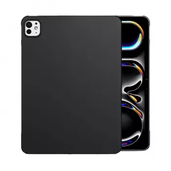 MRDISC baksidesfodral för Apple iPad Pro M4 svart TPU – slimmat stötdämpande fodral med förhöjda kanter, reptålig matt yta, exakta uttag (MG-BCIPTABPROM4SW)