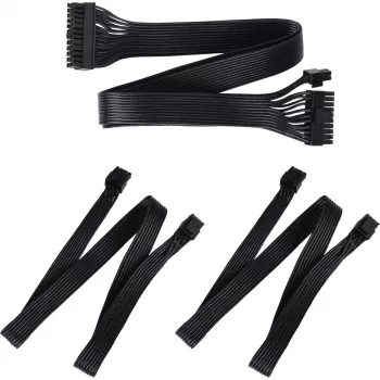 SilverStone Technology SST-PP05-MBEPS EPS 8-pin förlängningskabel - blå/svart, 300mm