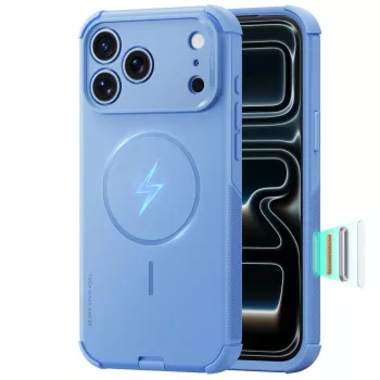 ESR Cyber Tough MagSafe-fodral för iPhone 17 Pro Max / 18 Pro Max - ljusblå