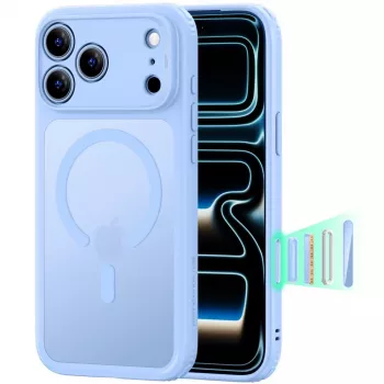ESR Classic Hybrid MagSafe-skal för iPhone 17 Pro Max / 18 Pro Max - matt ljusblå