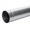 Kaminrör med diameter 160 mm, 1 m, svart stål, enkelväggigt, högtemperatur