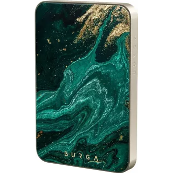 Burga magnetisk 5000 mAh powerbank Emerald Pool Gold