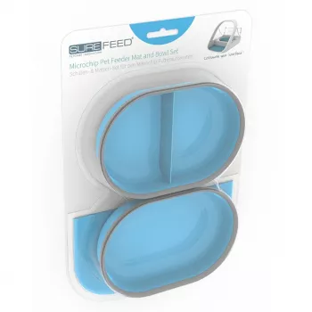 SEGULA 70950 kombinerad kattmat- och vattendispenser, plast, blå, 0,4 L