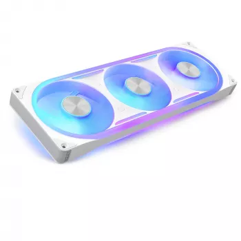 NZXT F360U Ultra RGB 120 mm fläkt trepack vit