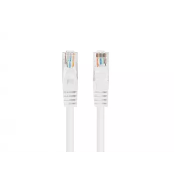 Lanberg PCU5-20CC-0100-W 10-pack Cat.5e UTP patchkabel, 1m, vit, Fluke Passed