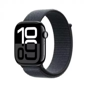 Apple Watch 10 LTE 46mm aluminium Sport Loop midnatt
