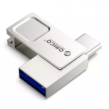 ORICO U301 256GB dual USB-A USB-C 3.2 Gen 1 flashminne silver