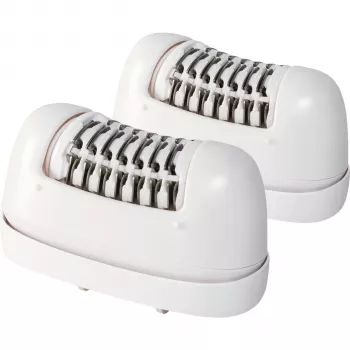 Beurer HL 76 epilatorhuvud våt/torr, 2-pack ersättningshuvud, 32 pincetter, enkel att klicka på, tvättbar, för ben, armar, armhålor, bikini